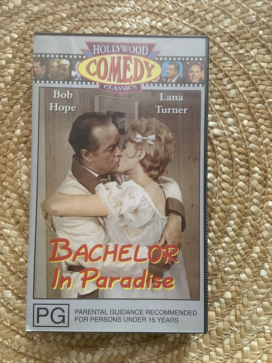 Vintage VHS BACHELOR IN PARADISE Video Tape Bob Hope Lana Turner Comedy Movie
