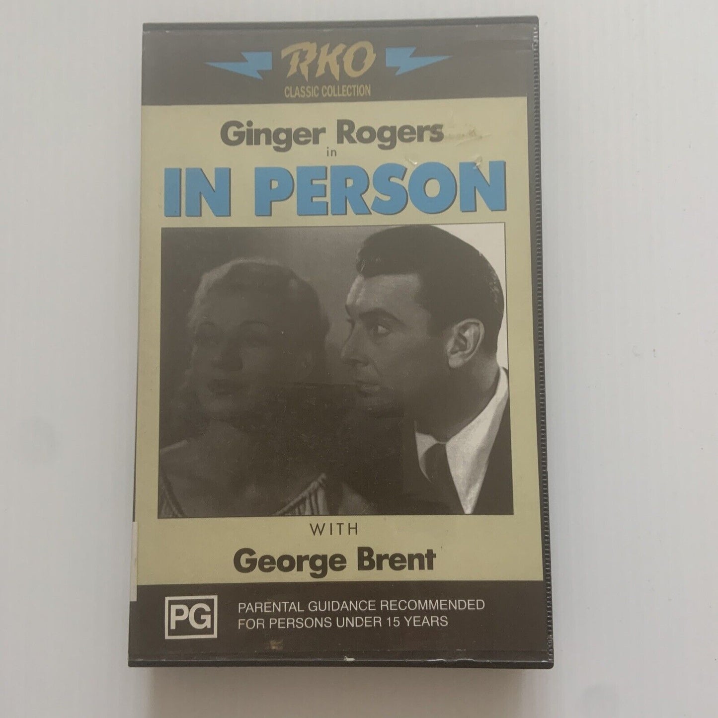 Vintage VHS RKO IN PERSON 935 Ginger Rogers Comedy Romance Musical Video Romcom