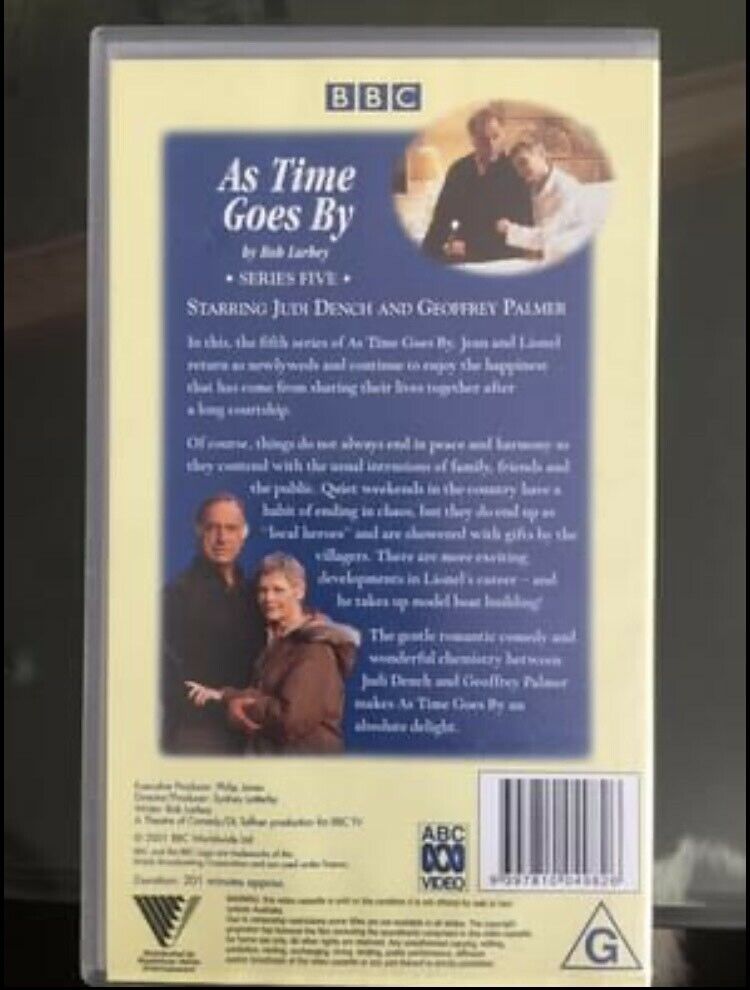 VHS Bundle AS TIME GOES BY TV Series No 4 5 6 *6 Videos 3 Box Sets Judy Dench