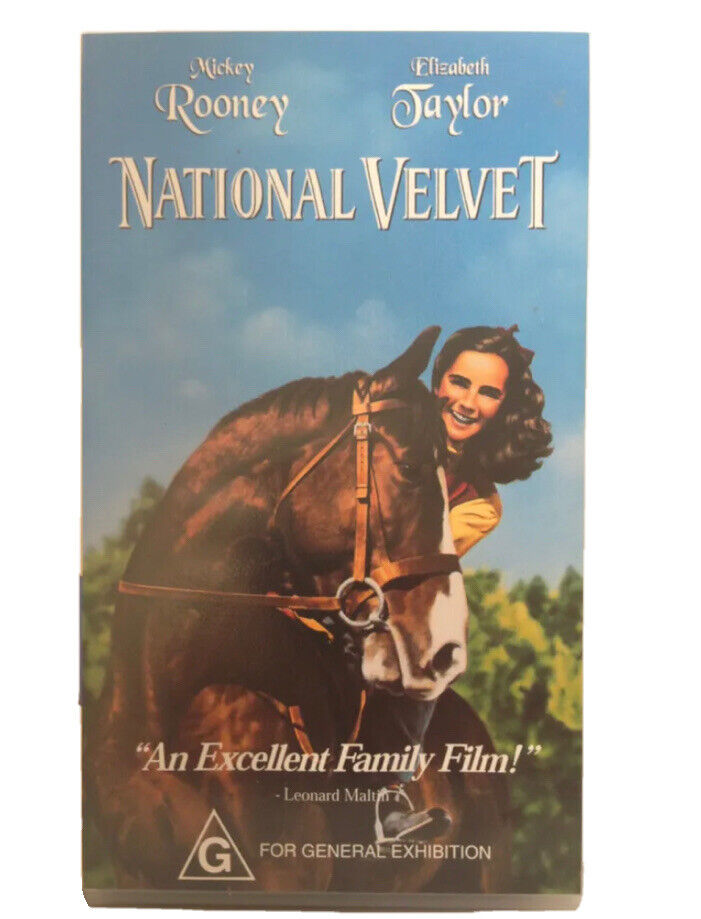 VHS NATIONAL VELVET Elizabeth Taylor Mickey Rooney Video Tape Warner Bros Family
