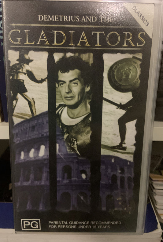 VHS Demetrius and The Gladiators Video Tape 2002 Collectible 1954 Movie Film
