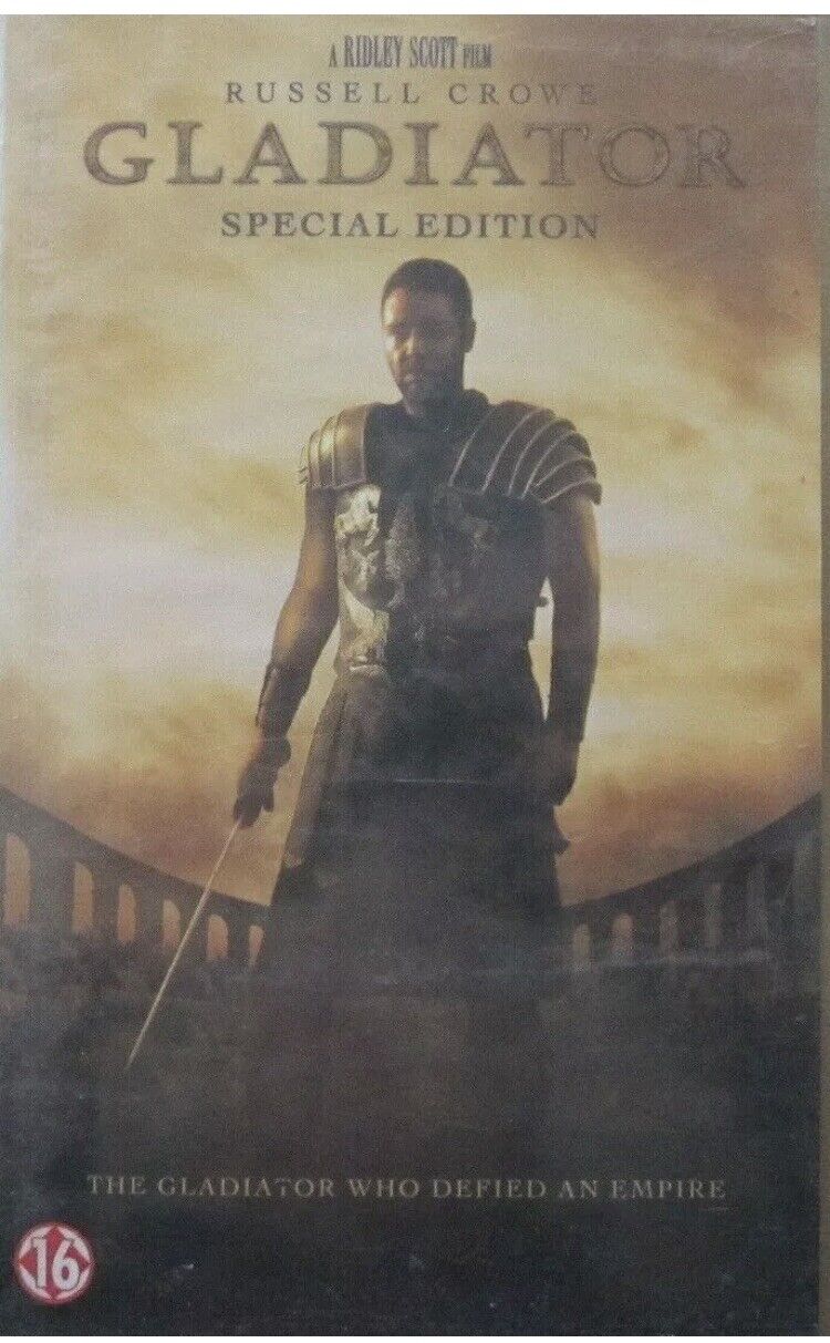 VHS GLADIATOR Special Edition Video Cassette Tape Russell Crowe 15+ Action
