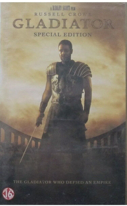 VHS GLADIATOR Special Edition Video Cassette Tape Russell Crowe 15+ Action