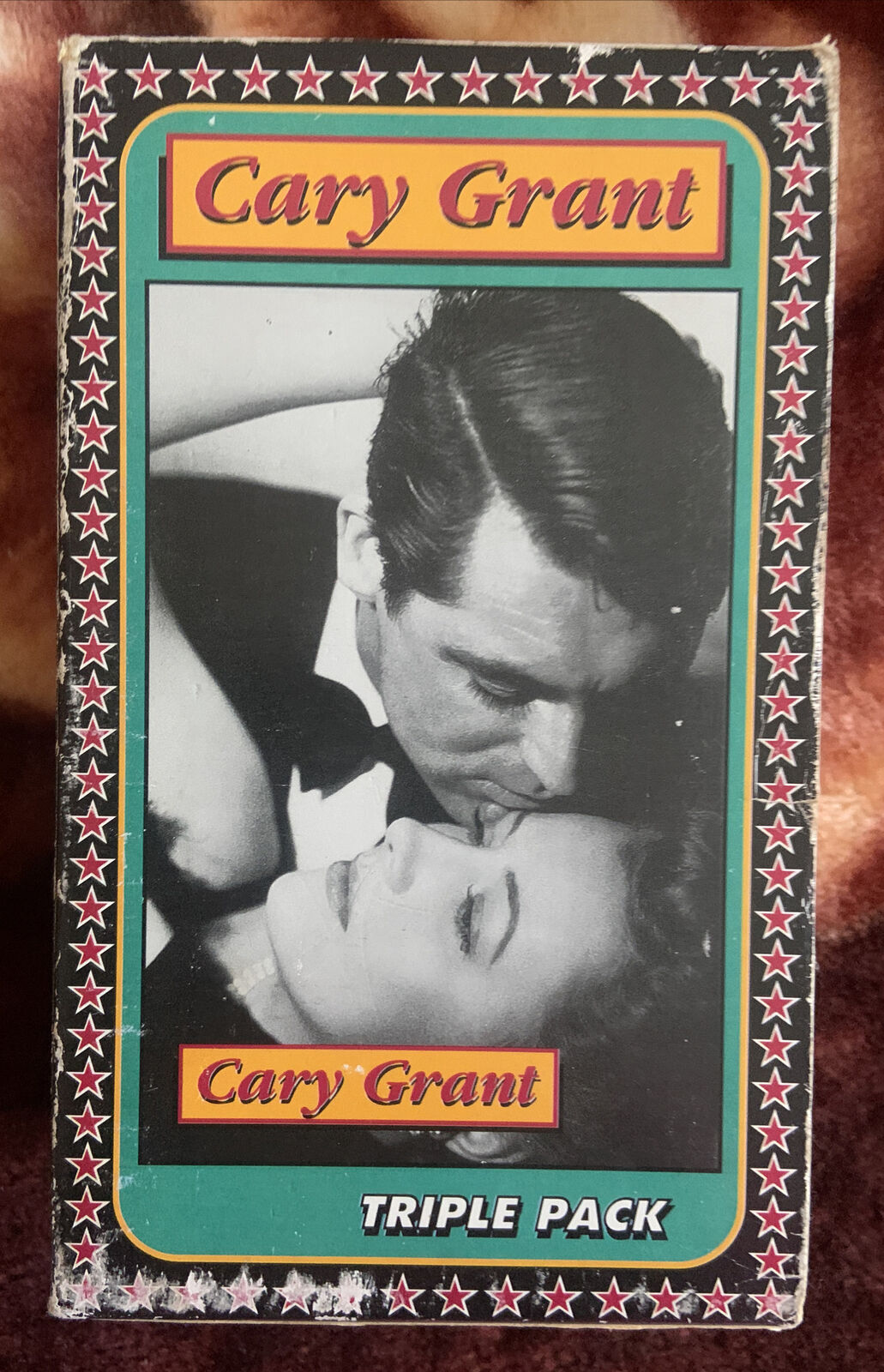 Vintage VHS CARY GRANT 3 Feature Films Video Tapes Bringing Up Baby, Mr Branding