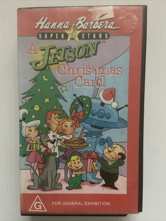 VHS A JETSON CHRISTMAS CAROL Hanna Barbera Super Stars 1985 Video Tape RXV9505