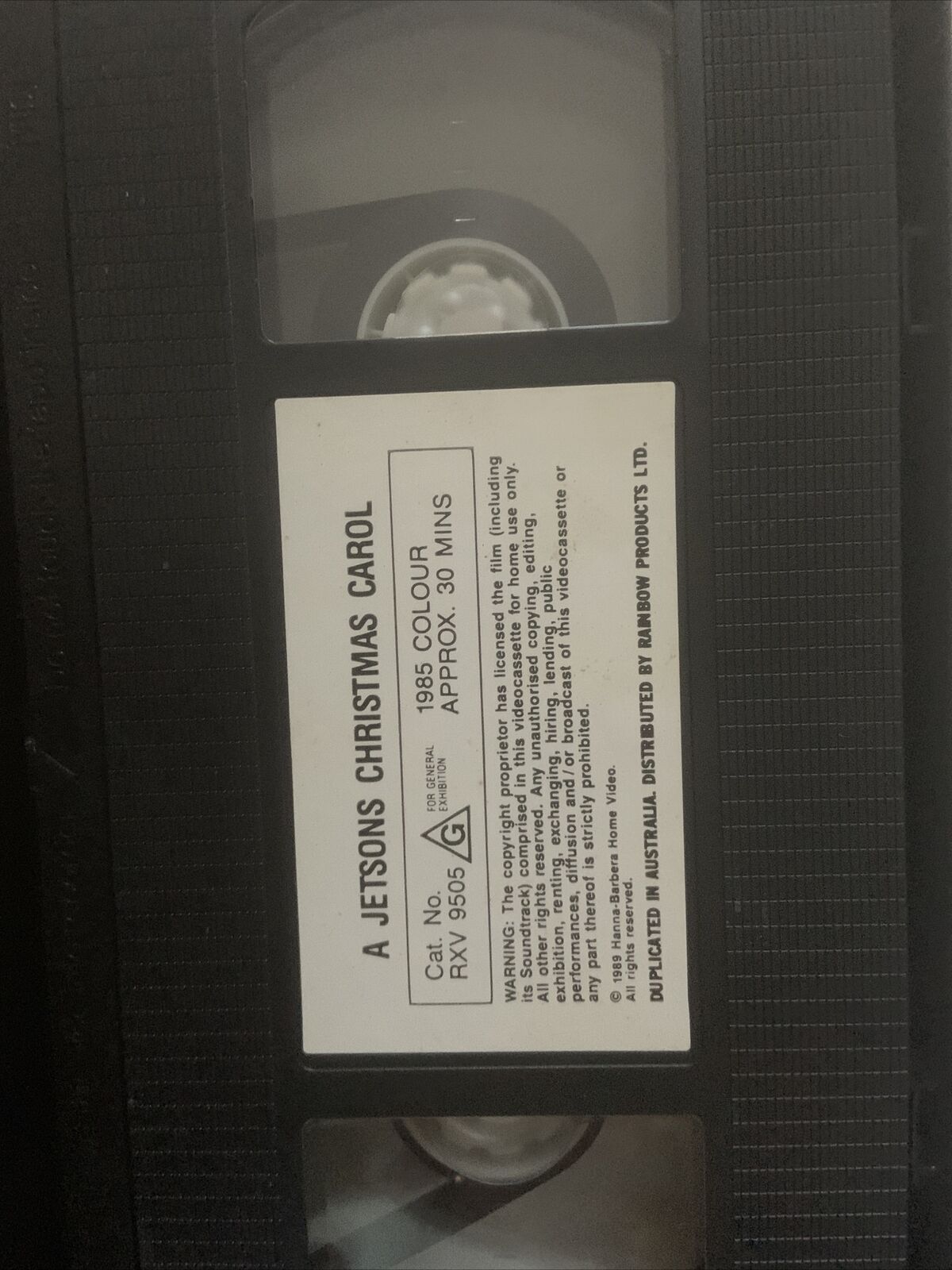 VHS A JETSON CHRISTMAS CAROL Hanna Barbera Super Stars 1985 Video Tape RXV9505