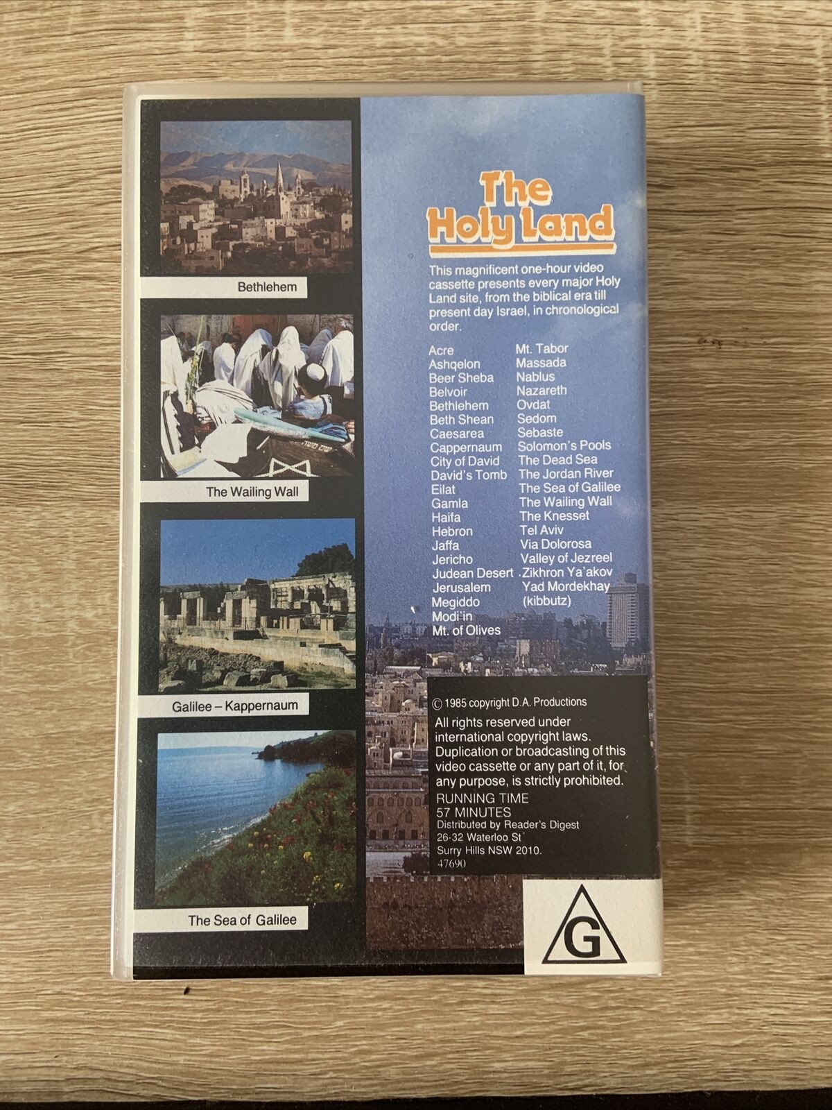 VHS The Holy Land An Incredible Journey G 1985 Video Tape 57 Mins Documentary