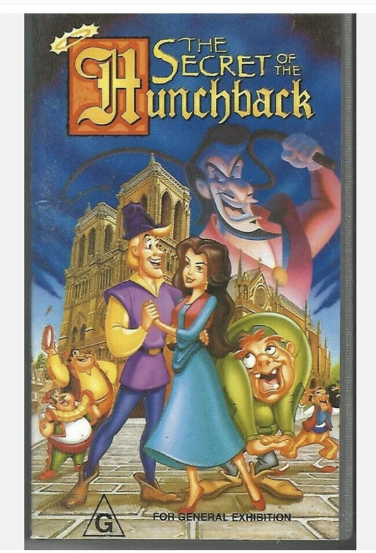 VHS THE SECRET OF THE HUNCHBACK Pal Video Tape Movie Childrens Animation
