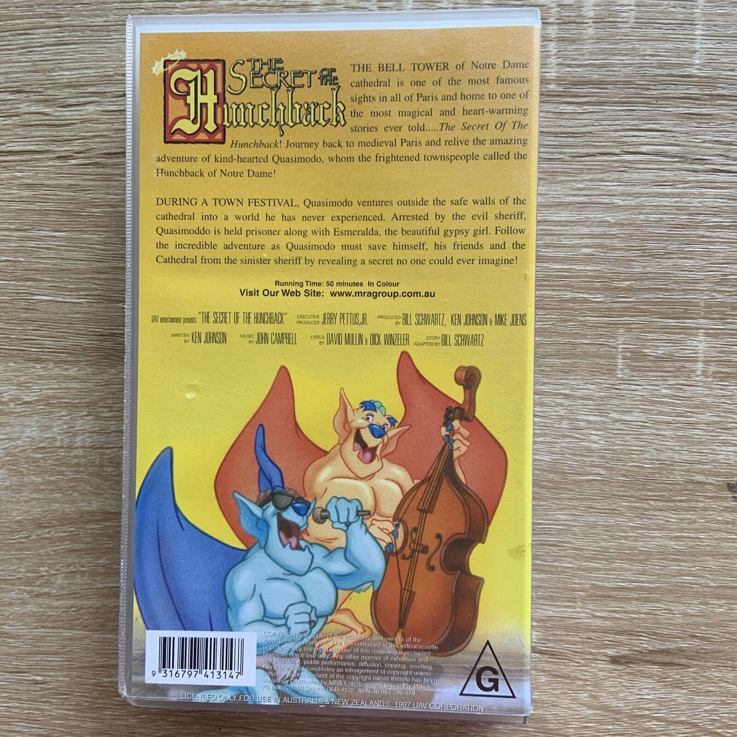 VHS THE SECRET OF THE HUNCHBACK Pal Video Tape Movie Childrens Animation