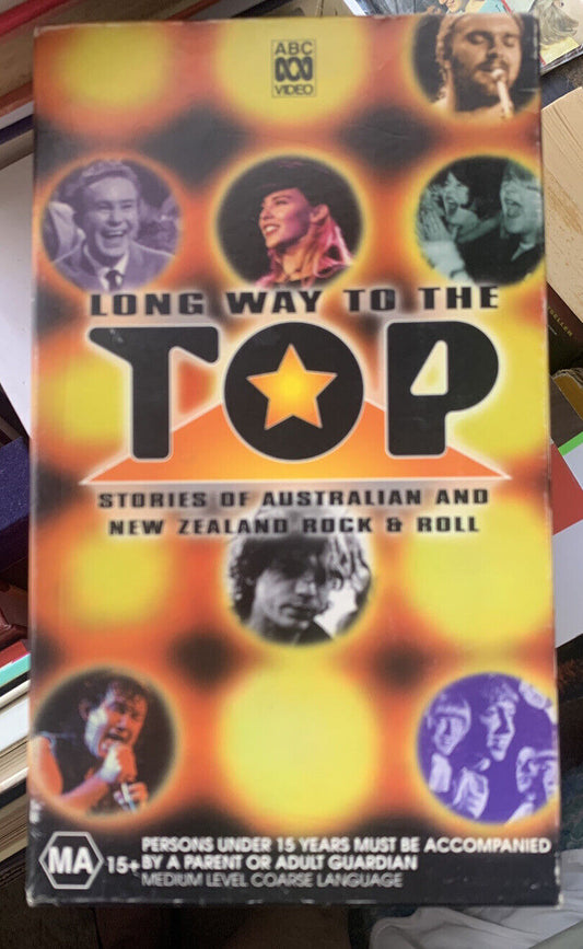 VHS LONG WAY TO THE TOP  3 Video Cassette Tape Box Set 6 Episodes Australia NZ