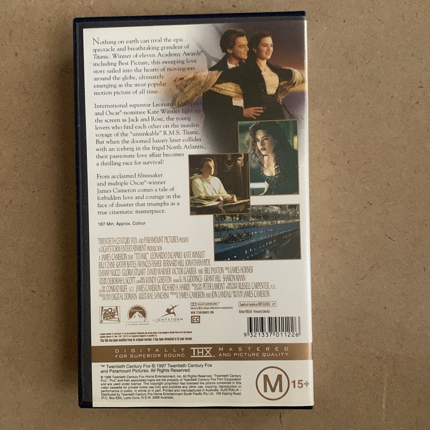 VHS TITANIC 1998 James Cameron Video Tape Cassette Hollywood DiCaprio Winslet