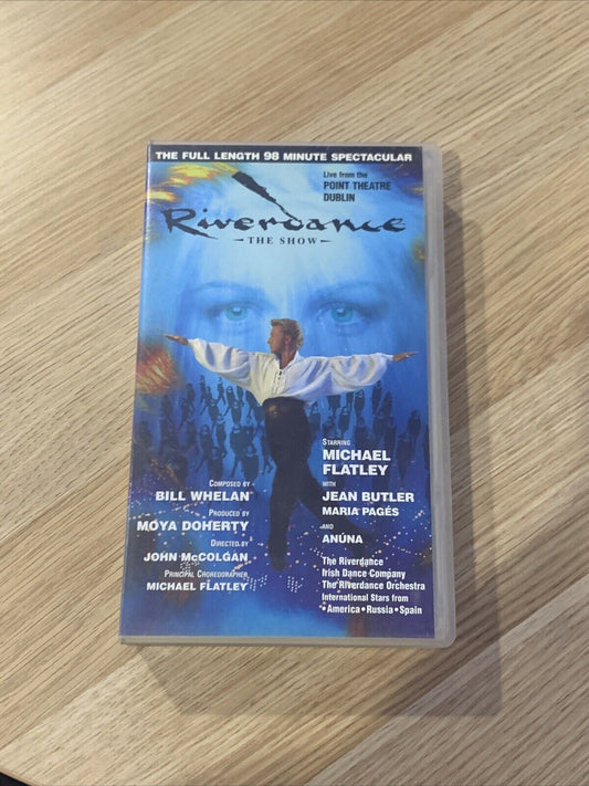 VHS RIVERDANCE The Show 1995 Video Michael Flatley Live From The Point Theatre