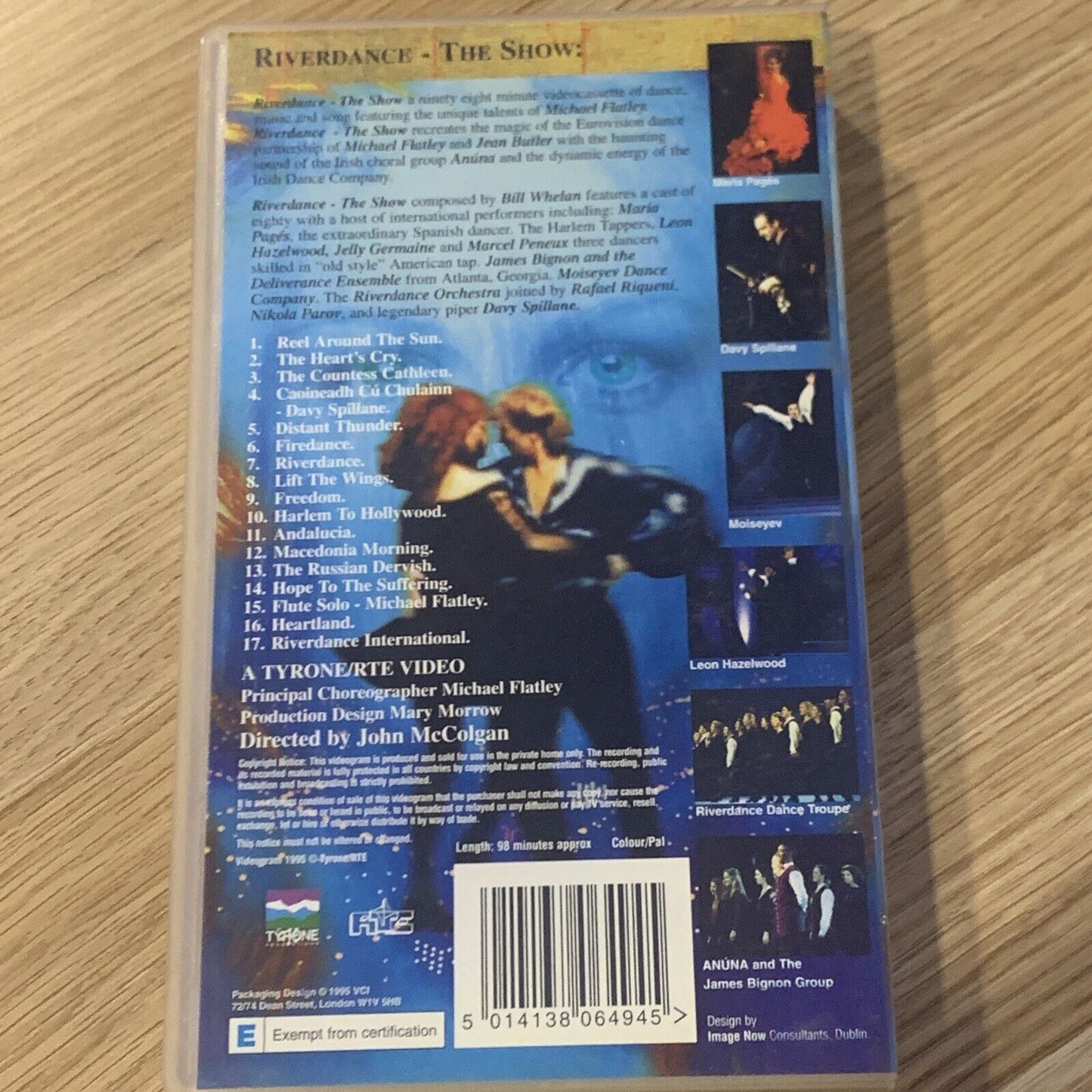 VHS RIVERDANCE The Show 1995 Video Michael Flatley Live From The Point Theatre