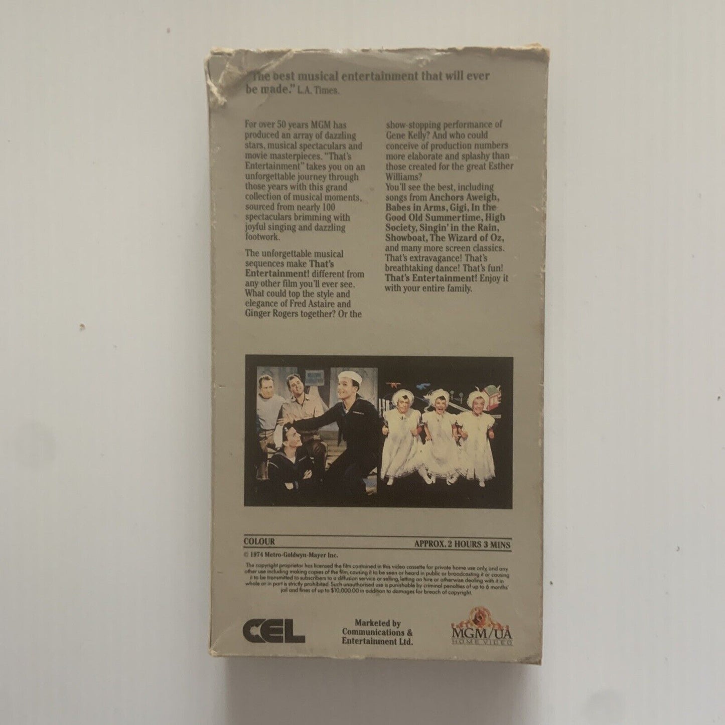 VHS That's Entertainment Fred Astaire Gene Kelly Bing Crosby 1974 Documentary