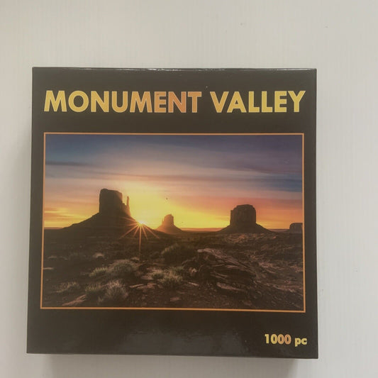 Jigsaw Puzzle MONUMENT VALLEY 1000pc Landscape Sunrise New Imported Gift Box