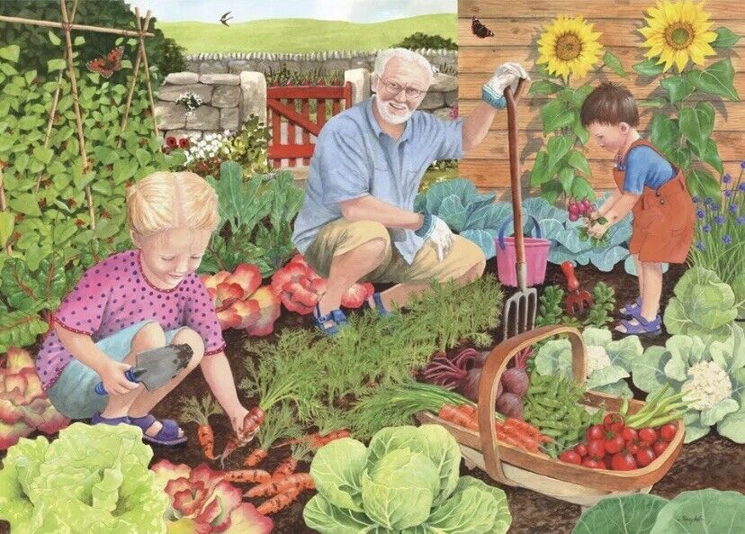 Jigsaw Puzzle Holdson GRANDCHILDREN MAKE LIFE GRAND Harvest Time 1000 Piece