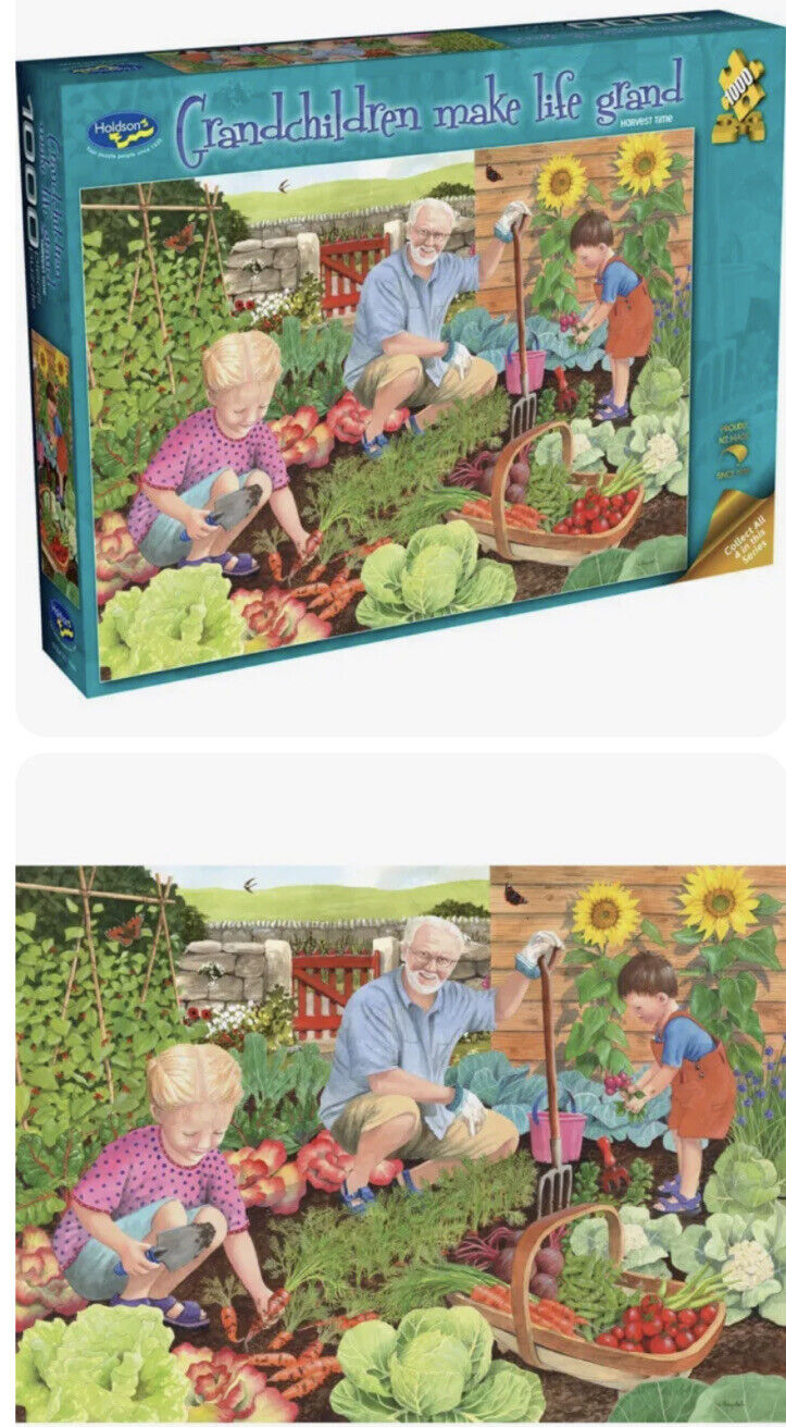Jigsaw Puzzle Holdson GRANDCHILDREN MAKE LIFE GRAND Harvest Time 1000 Piece