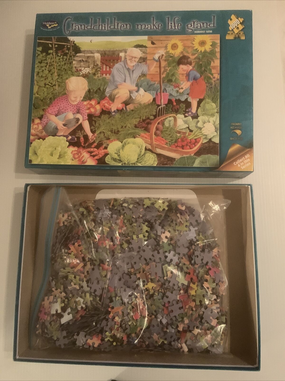 Jigsaw Puzzle Holdson GRANDCHILDREN MAKE LIFE GRAND Harvest Time 1000 Piece