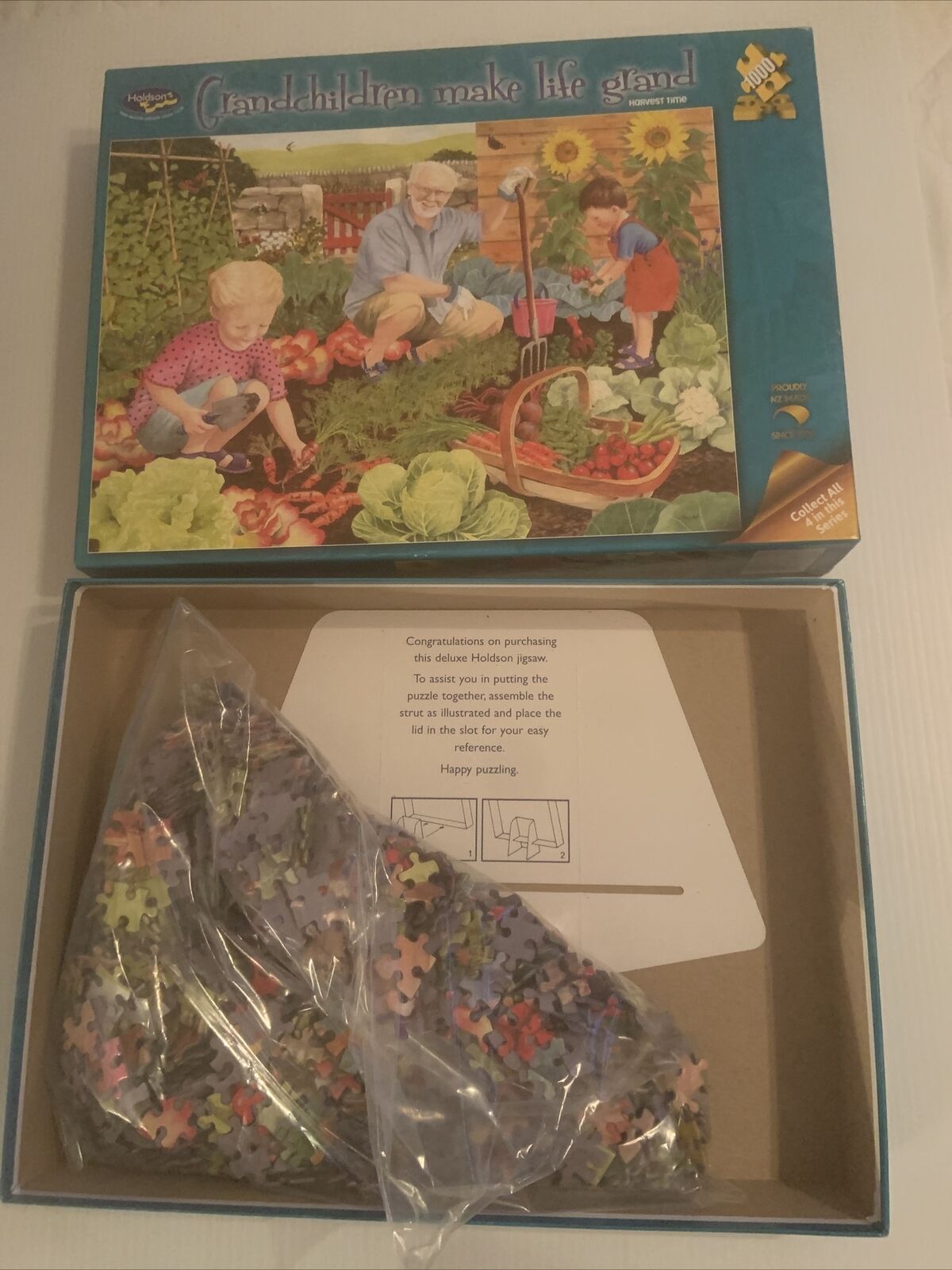 Jigsaw Puzzle Holdson GRANDCHILDREN MAKE LIFE GRAND Harvest Time 1000 Piece