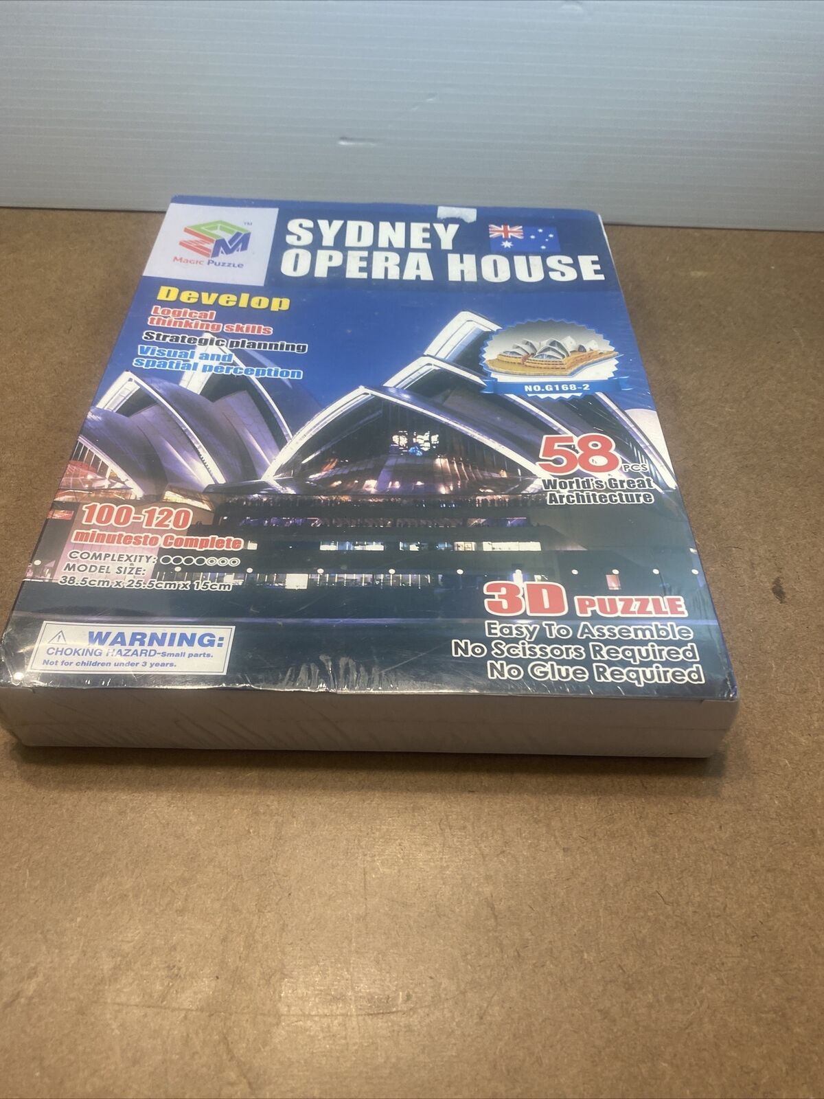 New Magic Puzzle SYDNEY OPERA HOUSE 3D Puzzle 58 pieces sealed G168-2 Architect