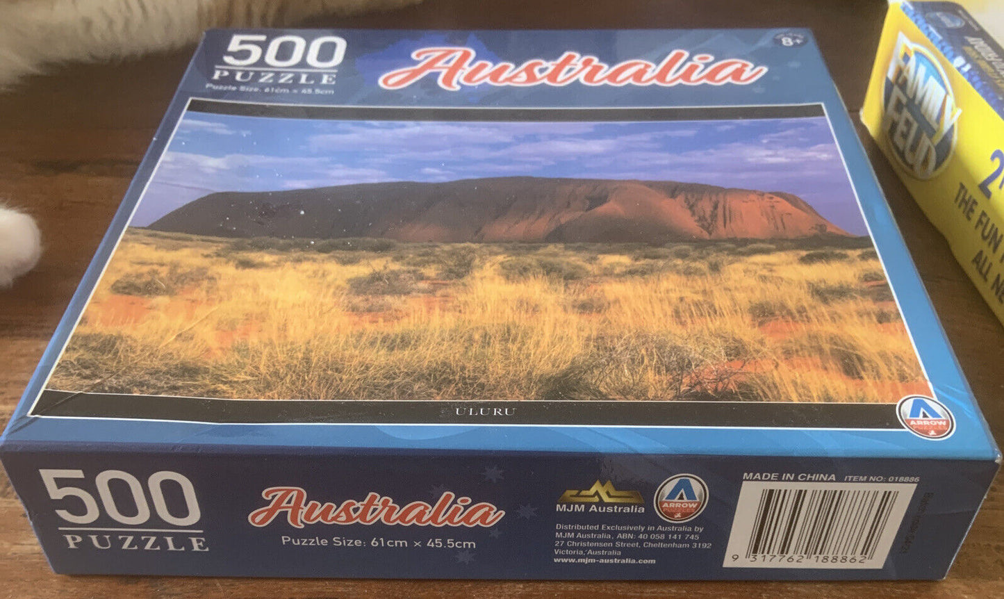 Jigsaw Puzzle AUSTRALIA ULURU 500 Pieces 018886 Ayer’s Rock 8+ 61x45.5 cm Opened