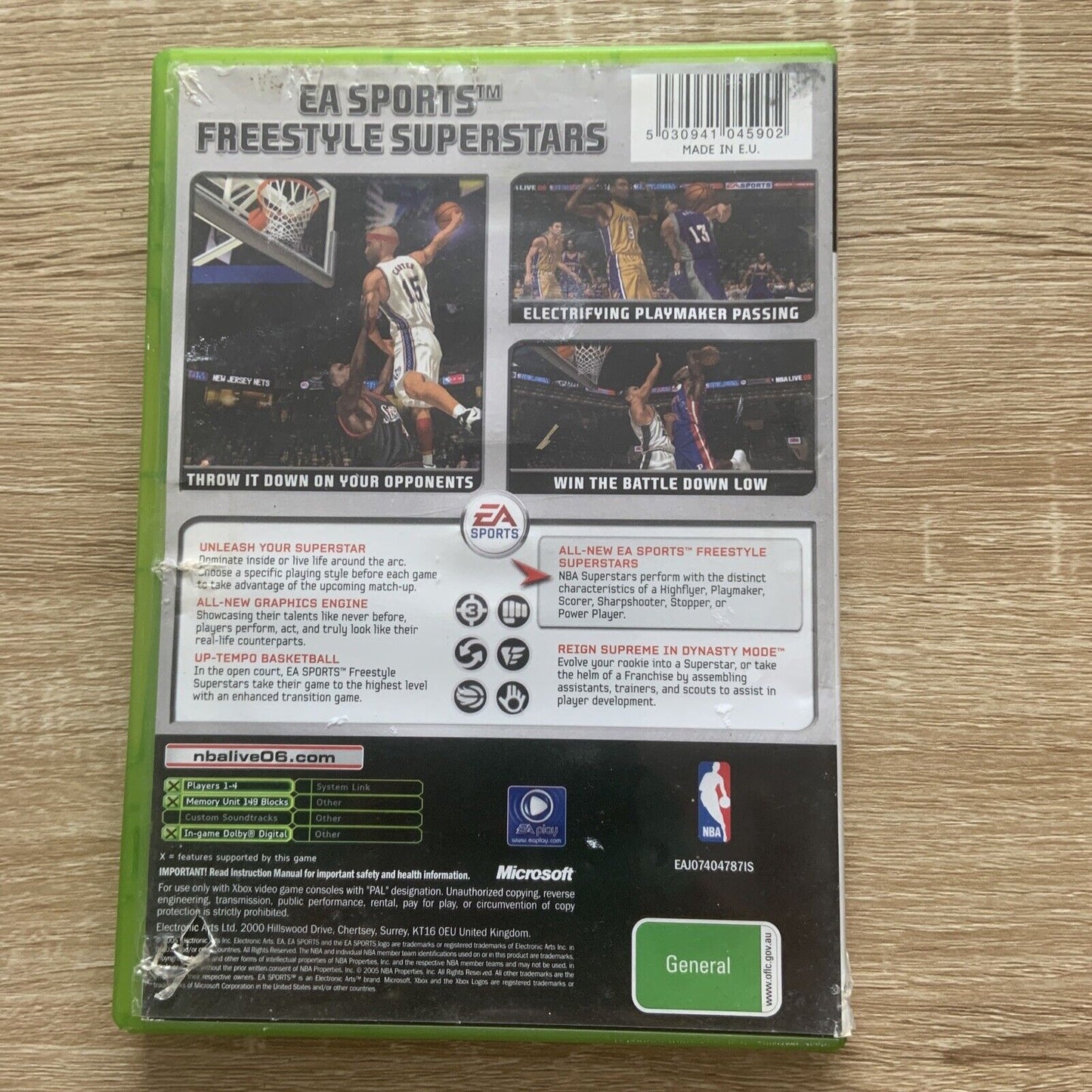XBOX NBA Live 06 Original Game +Manual Basketball EA SPORTS Freestyle SuperStars