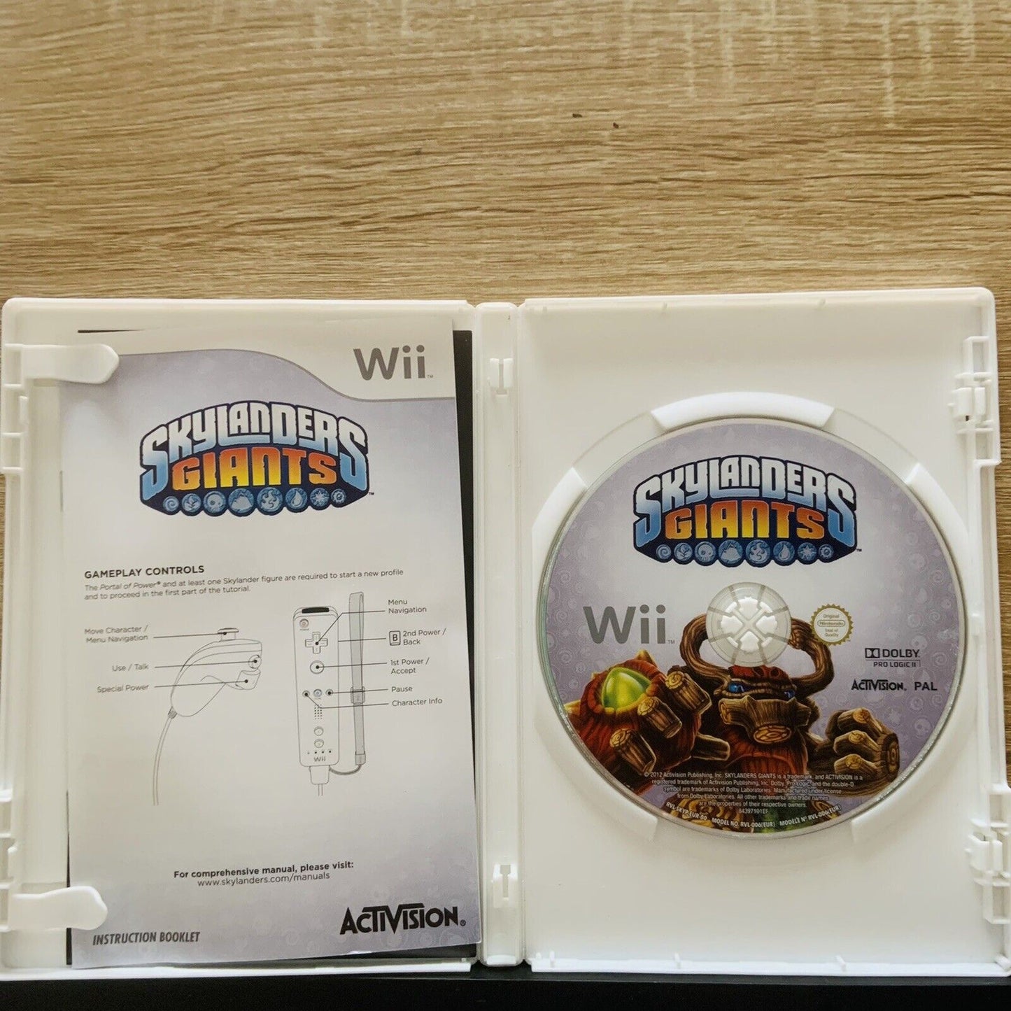 Wii  SKYLANDERS GIANTS Activision Manual Nintendo New Unsealed