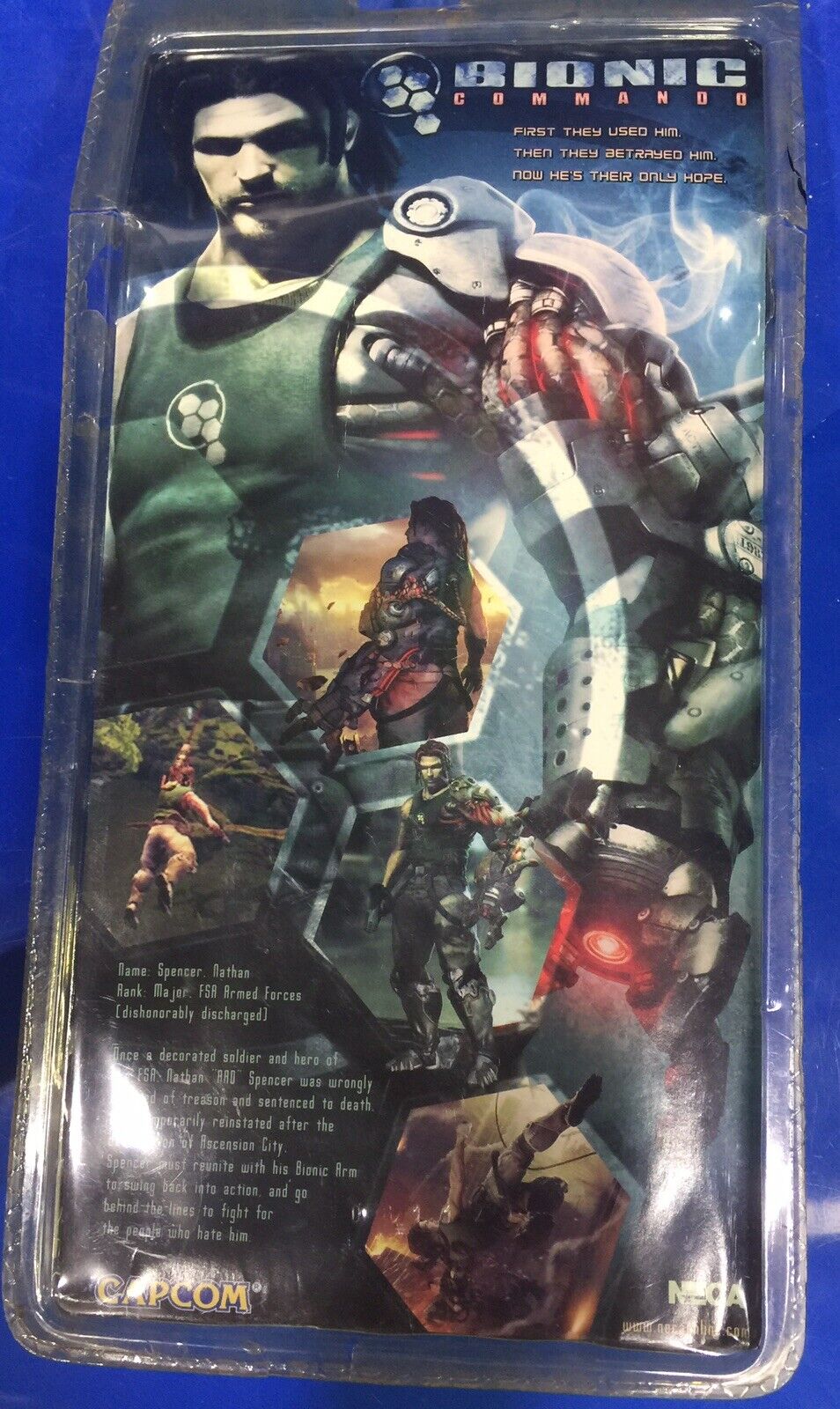 NATHAN RAD SPENCER Action Figure New Bionic Commando -  7" NECA Figurine