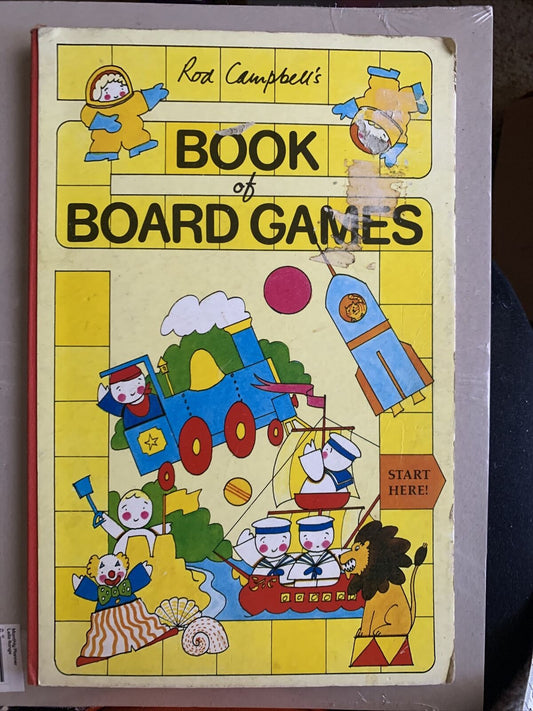 BOOK OF BOARD GAMES Book ONLY Rod Campbell's  1984 Vintage Sticker Marks