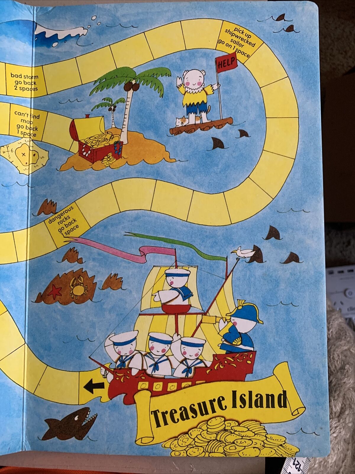 BOOK OF BOARD GAMES Book ONLY Rod Campbell's  1984 Vintage Sticker Marks