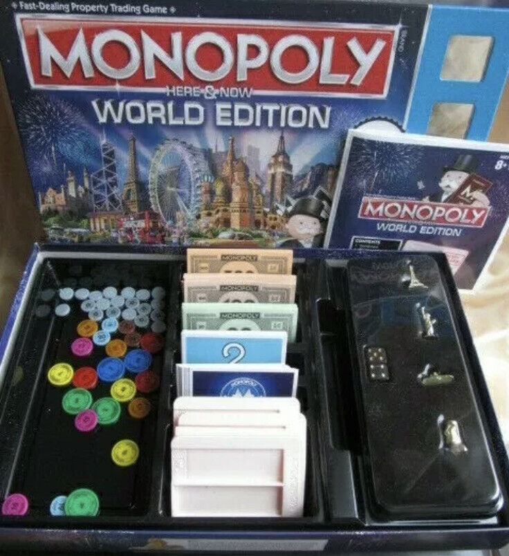 MONOPOLY WORLD Edition Here & Now Hasbro 2015 World Favourite Cities Board Game