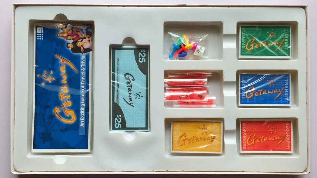 GETAWAY An Exciting Game Of Travel & Trivia Nine Network 2004 Board Game NEW