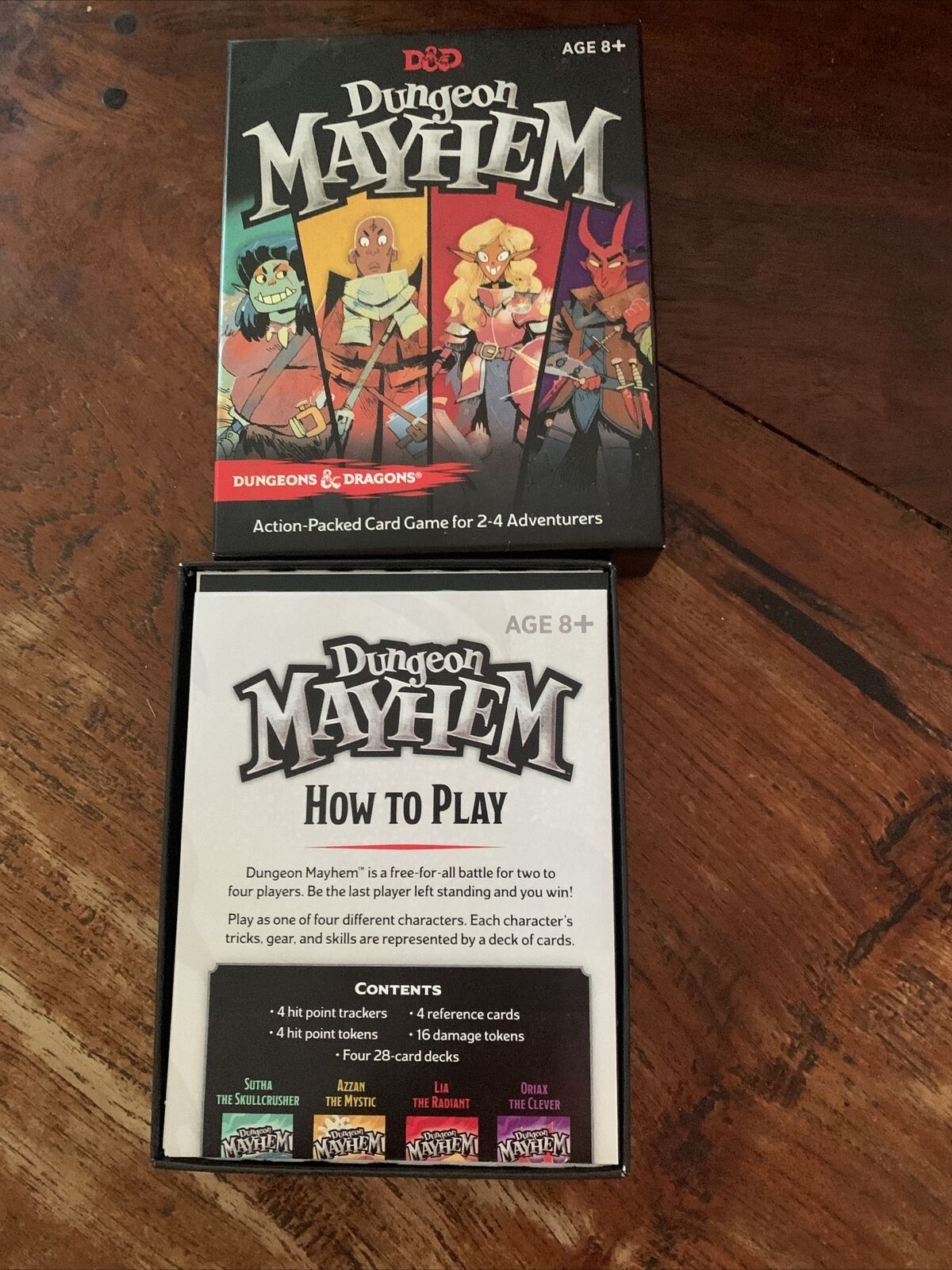 Board Game DUNGEON MAYHEM Dungeons & Dragons Card 2 4 Player 120 Cards 2018 New