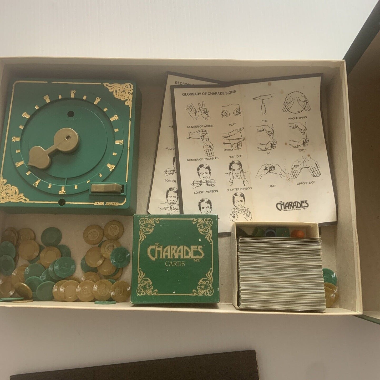 Board Game THE CHARADE GAME By Croner Games 1984 Vintage Complete Foxing Party