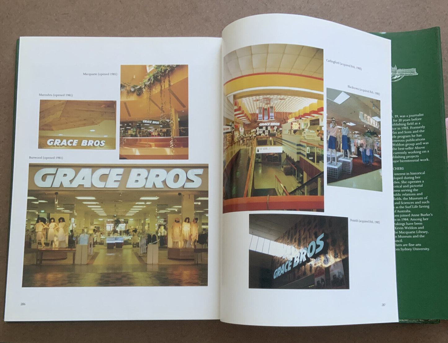 HC The Model Store 1885-1985 GRACE BROS 100 Years Serving Sydney Myer Australia