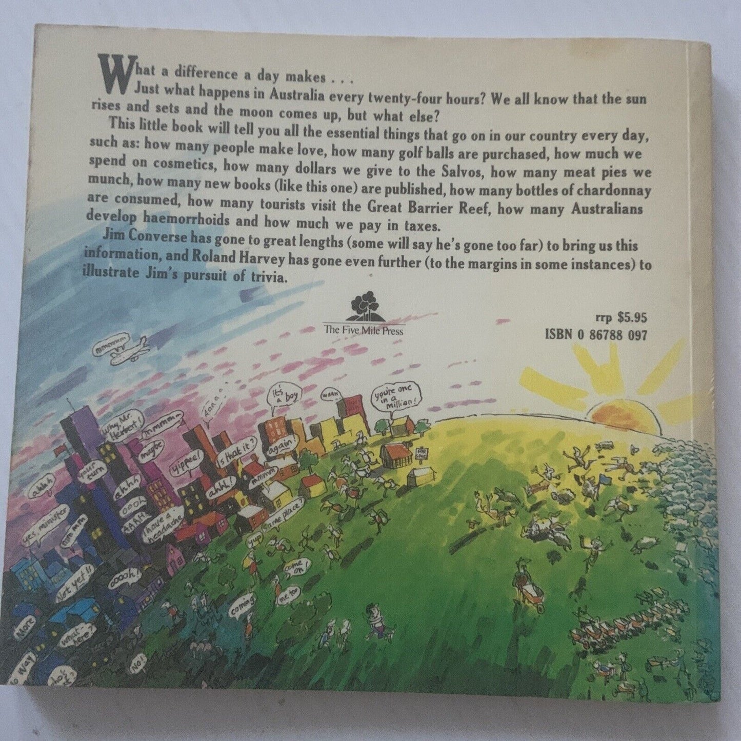 PB THE BOOK OF AUSTRALIAN TRIVIA Paperback Book Jim Converse Australia Humour