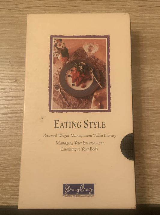 VHS Jenny Craig EATING STYLE Personal Weight Management Video Library DIET Video