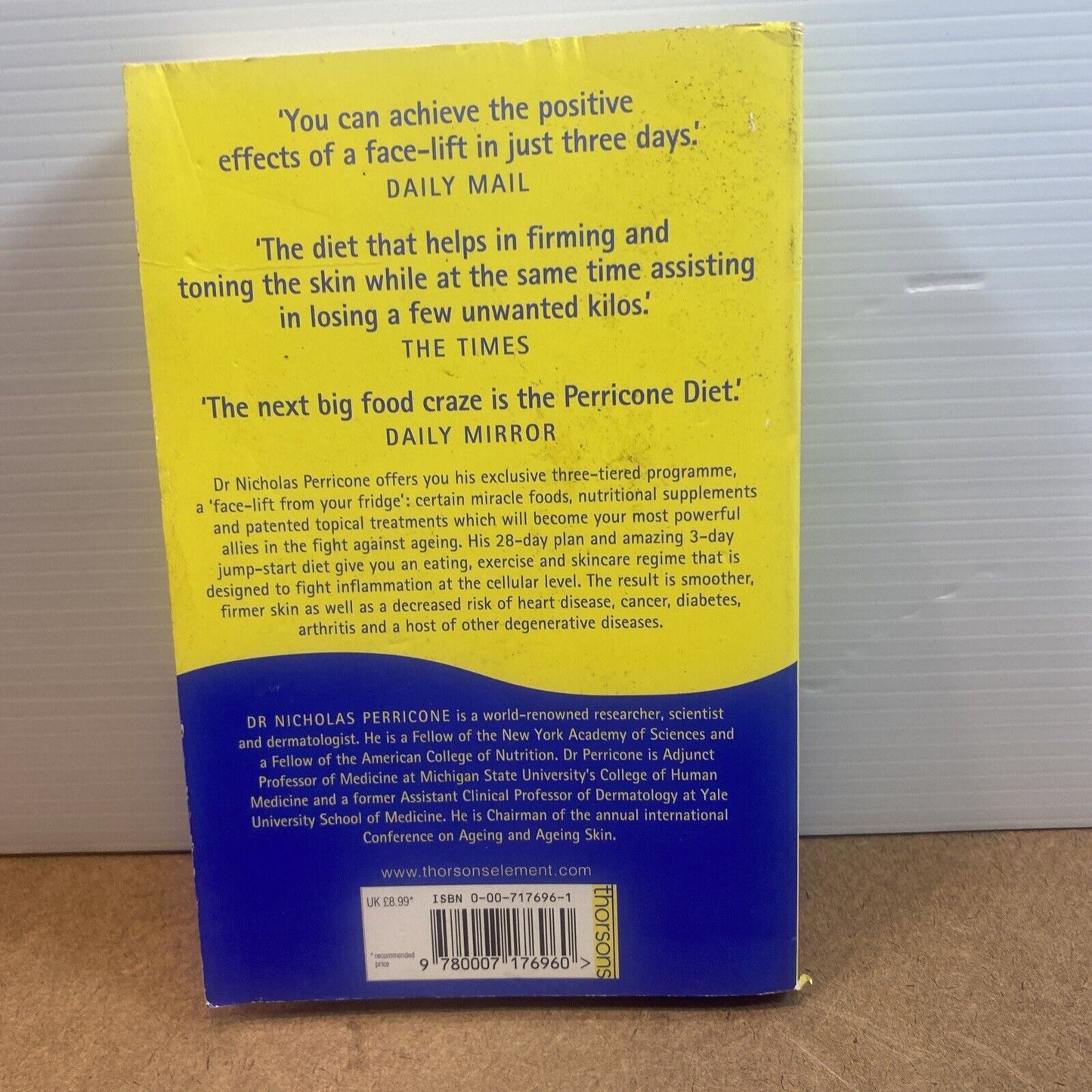 PB Dr Nicholas Perricone's Programme Grow Young Get Slim in Days 2004 Cult Diet