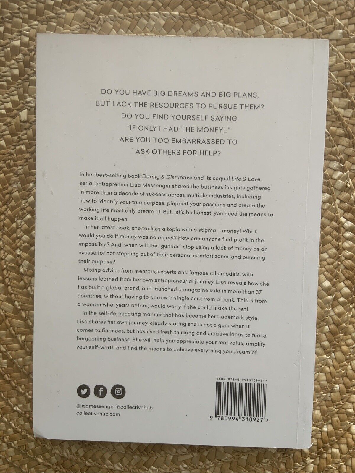 PB Money + Mindfulness Living in Abundance Lisa Messenger PB Book 2015 Australia