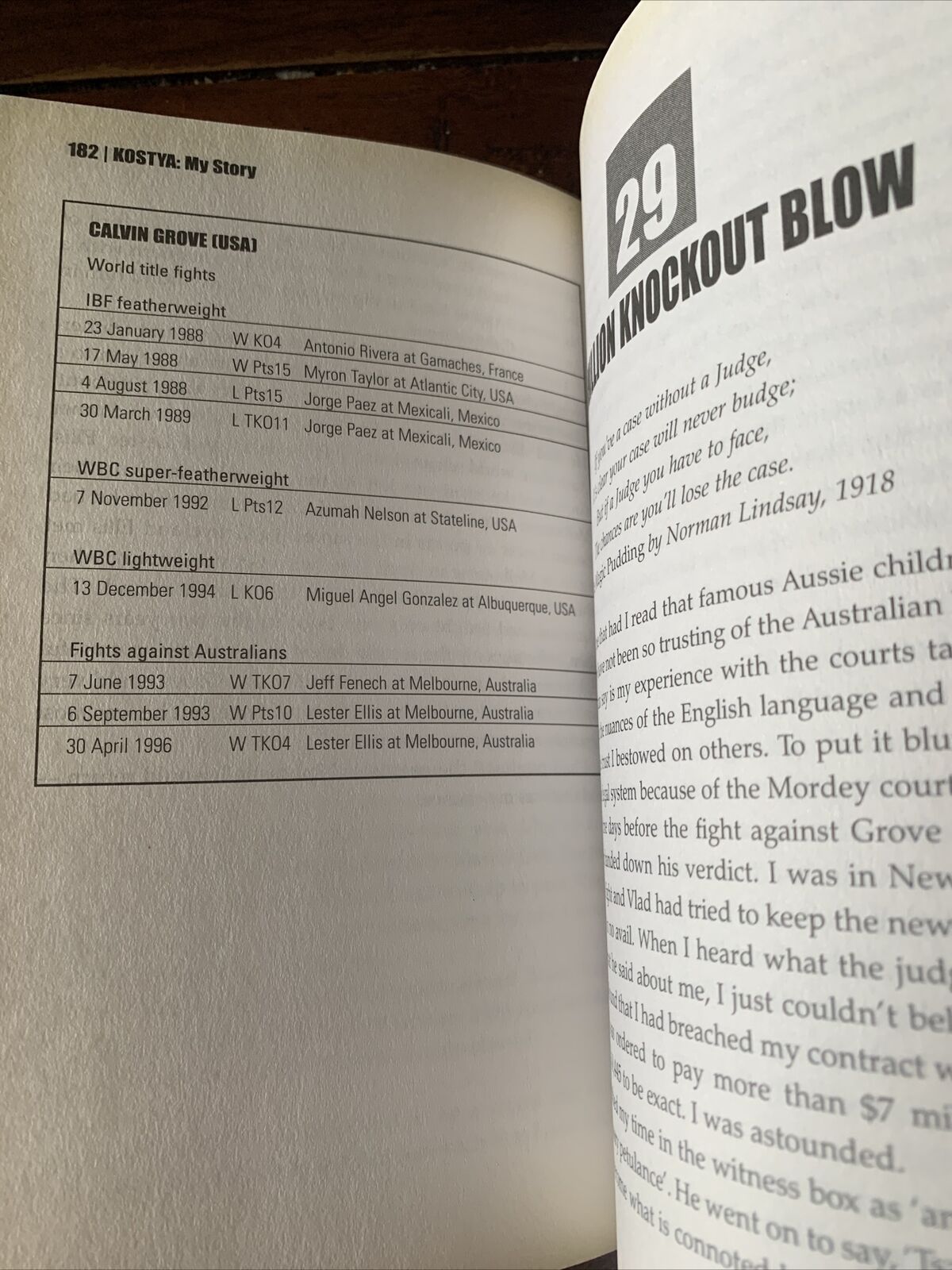 PB KOSTYA My Story by Kostya Tszyu Updated Edition w Malcolm Andrews Memoir 2005