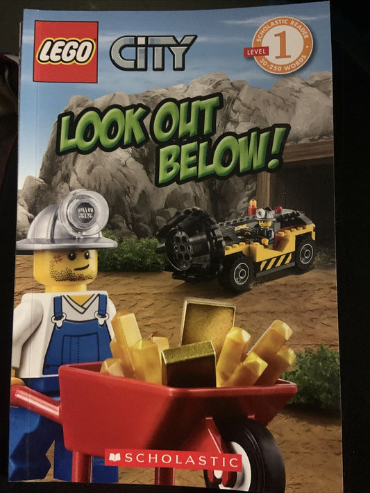 LEGO CITY Look Out Below! by Michael Anthony Steele Paperback Book Scholastic