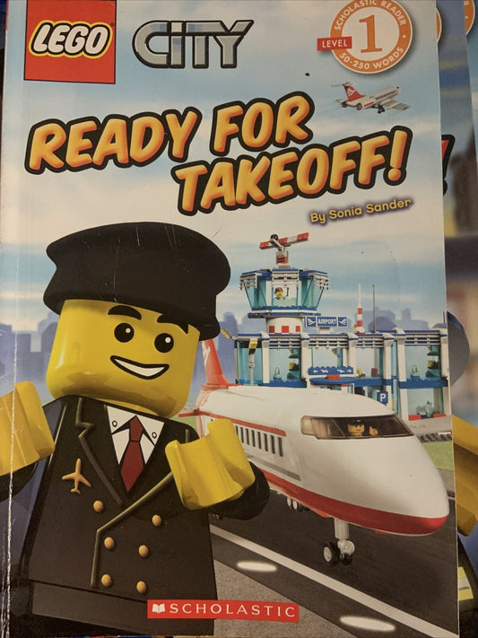 LEGO CITY Ready for Takeoff! Level 1 Scholastic Sonia Sander PB Childrens Book