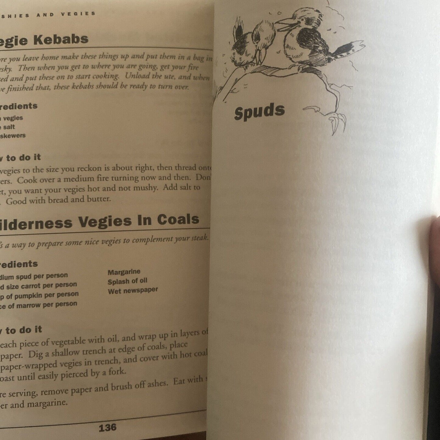 Cookbook RABBIT ON A SHOVEL Aussies Cooking Around the Campfire Herb Lummis 1993