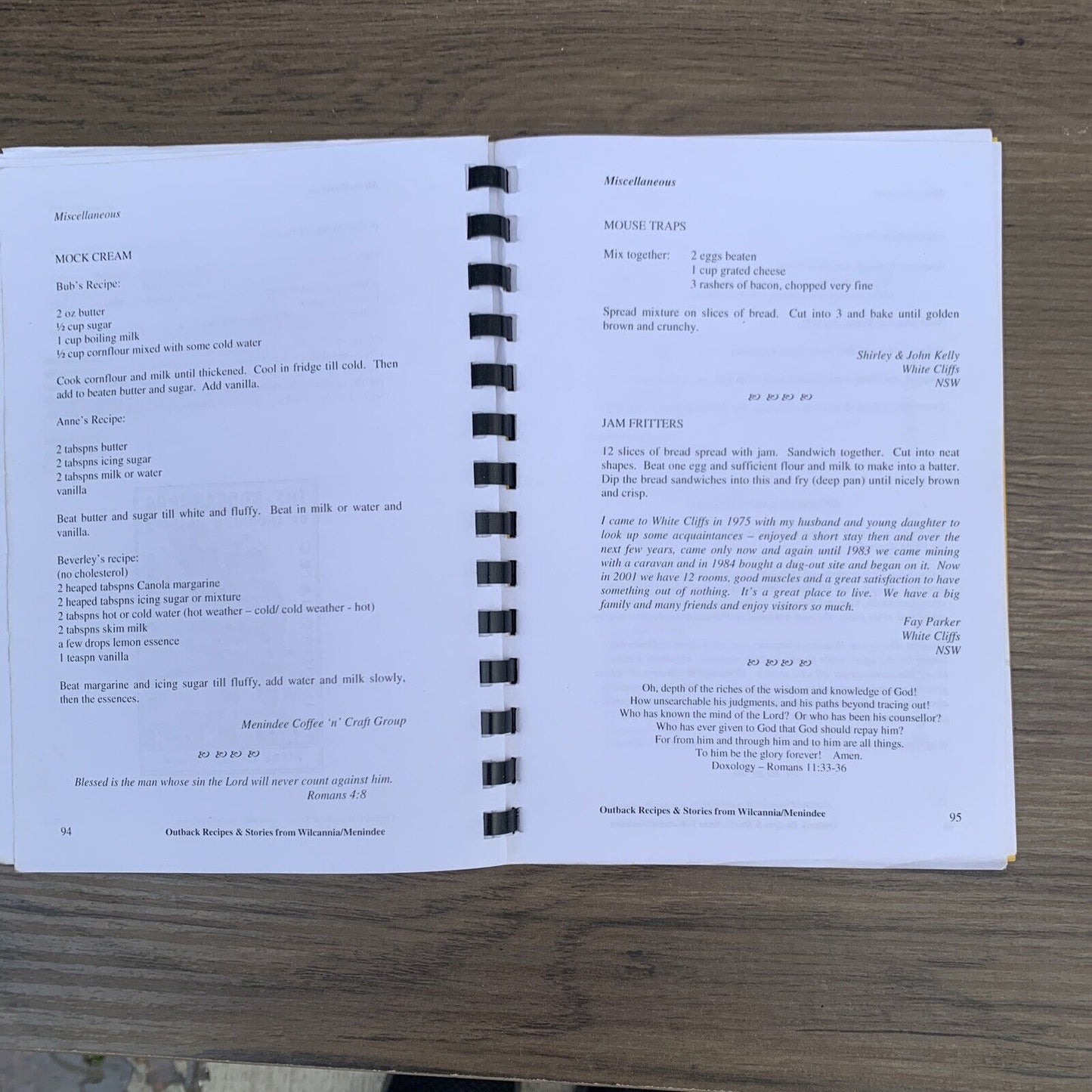 BCA Outback Recipes & Stories Cooking in Camp by Brian & Beverley Bell Australia