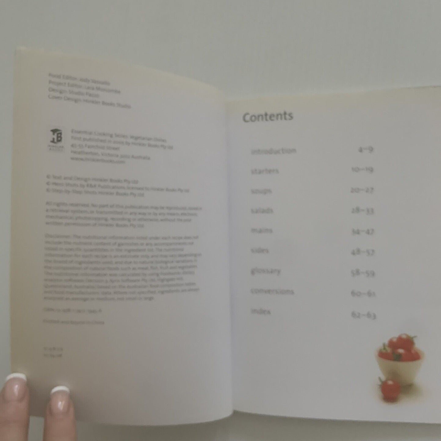 Jody Vassalo VEGETARIAN Essential Cooking Series Comprehensive Step By Step PB
