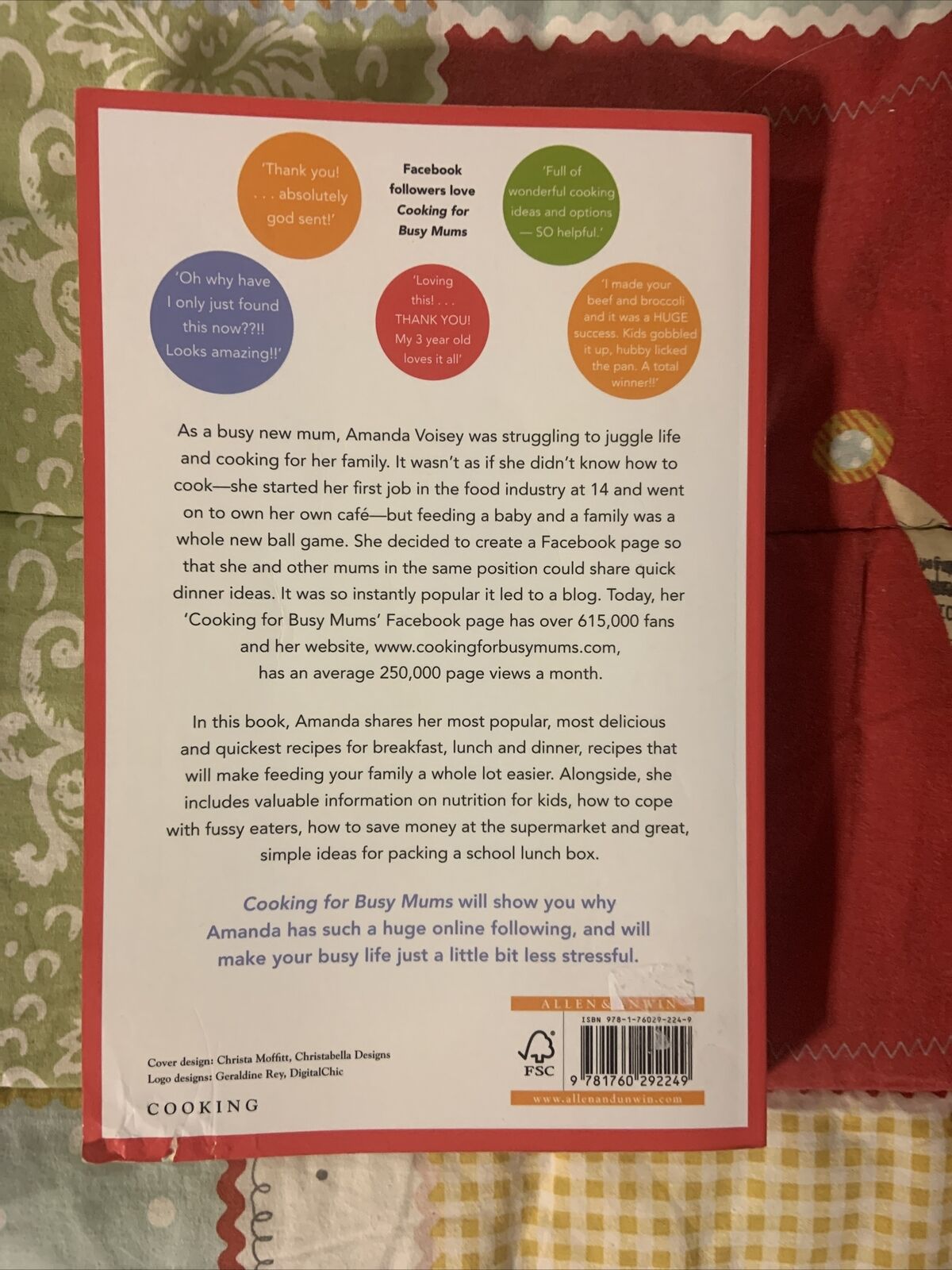 COOKING FOR BUSY MUMS Fast Fresh and Family Friendly Meals Amanda Voice 2006 PB