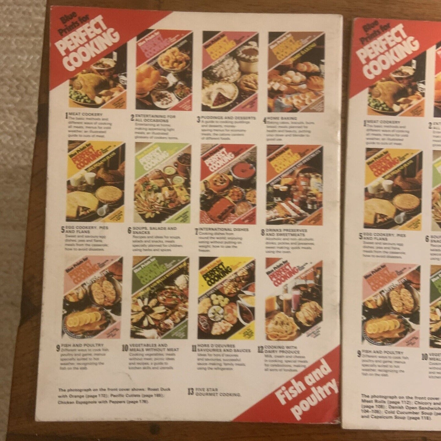 Marguerite Patten BLUE PRINTS FOR PERFECT COOKING Issues 2 6 9 & International