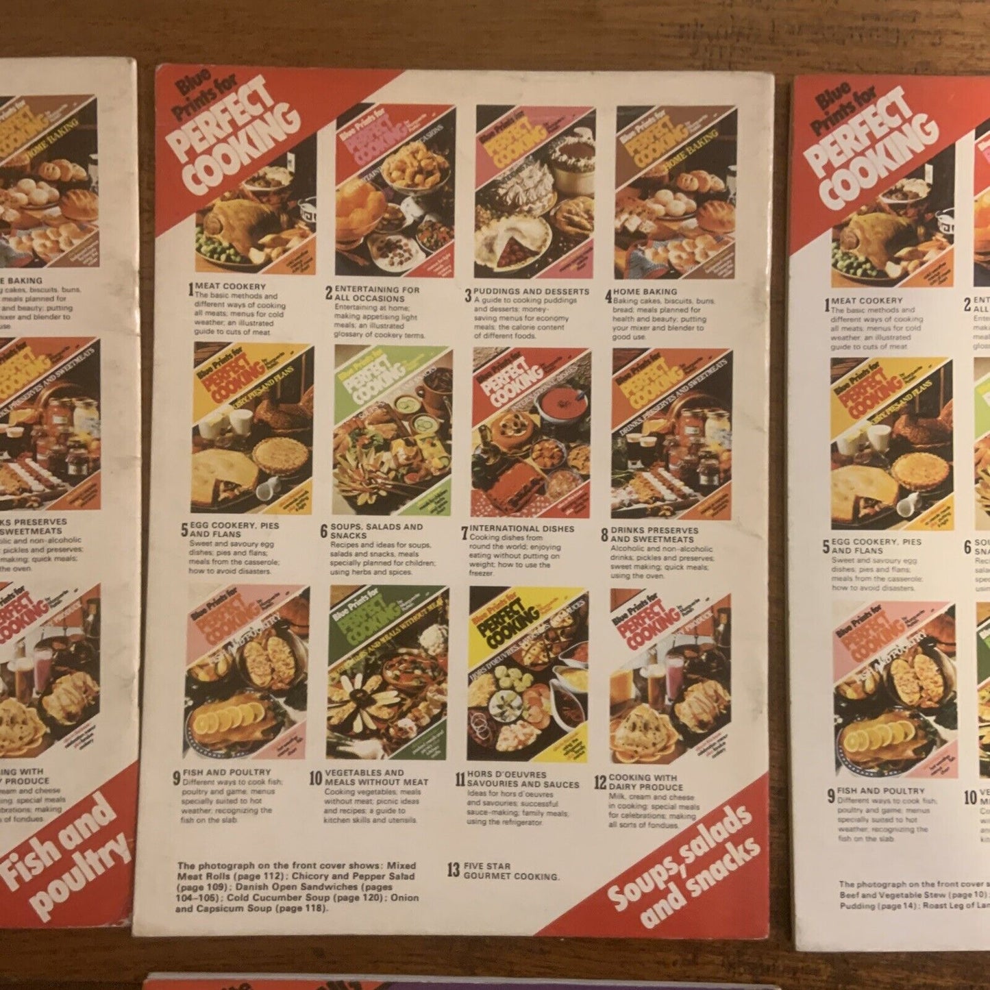 Marguerite Patten BLUE PRINTS FOR PERFECT COOKING Issues 2 6 9 & International