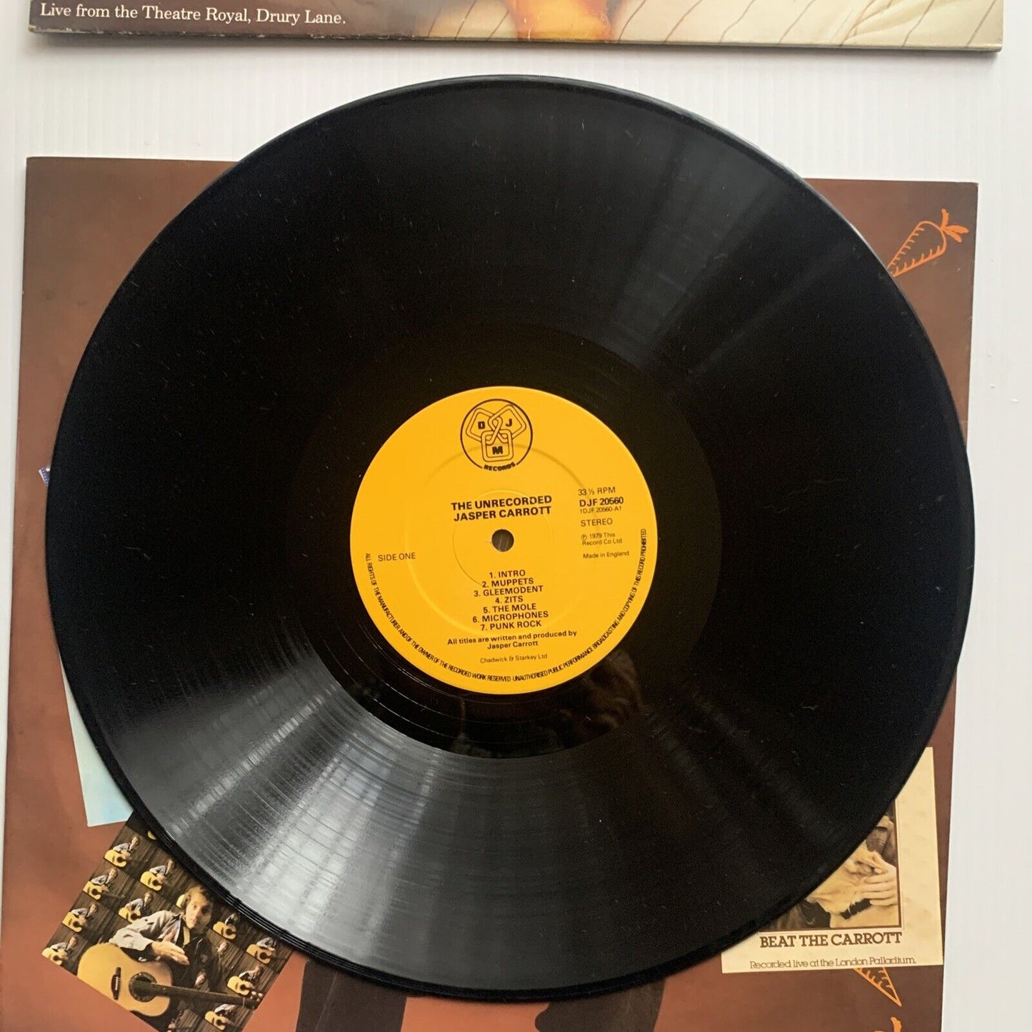 The UnRecorded JASPER CARROTT Music Record Live from Drury Lane England 1979
