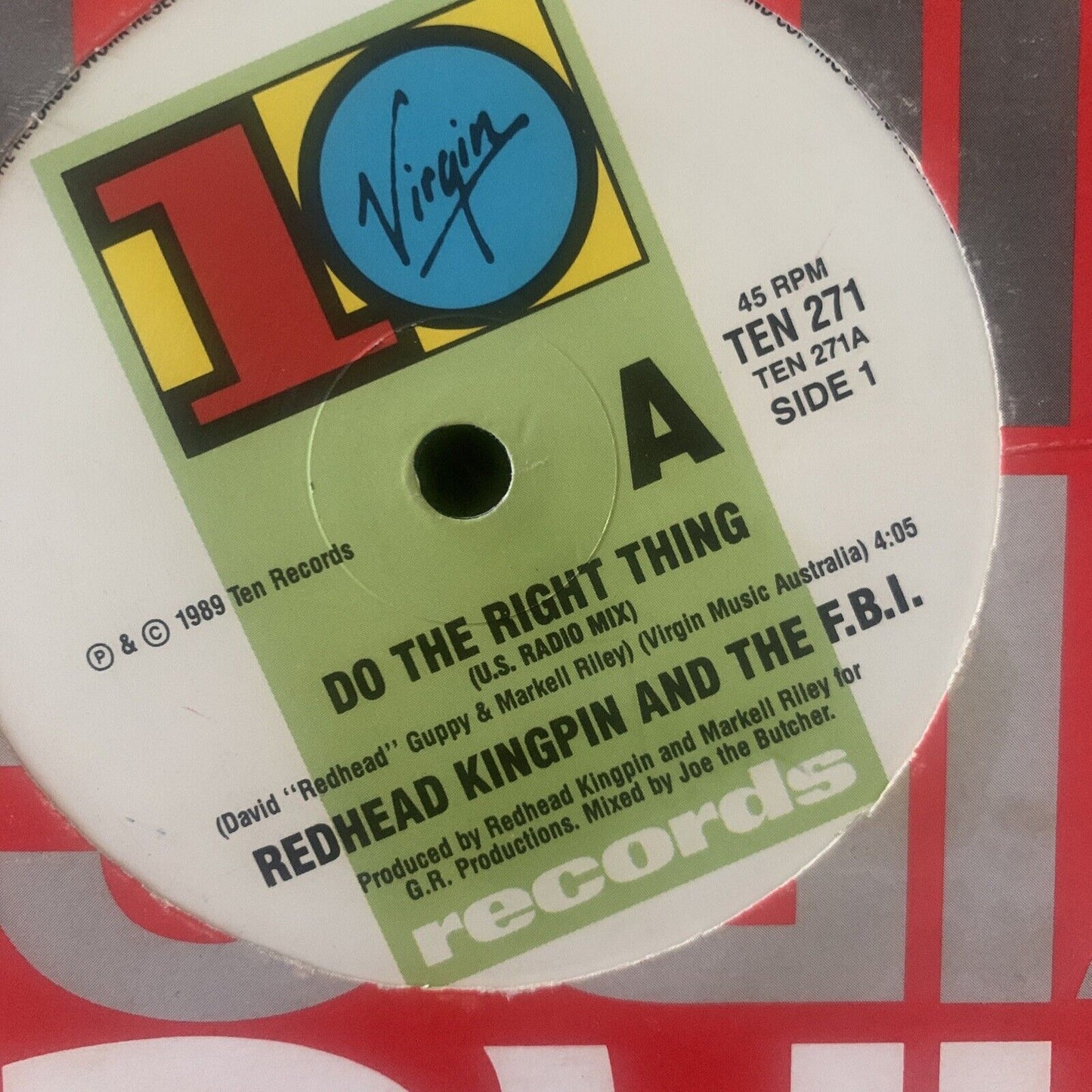 7’’ Vinyl REDHEAD KINGPIN And The F.B.I. A Shade of Red  Do The Right Thing